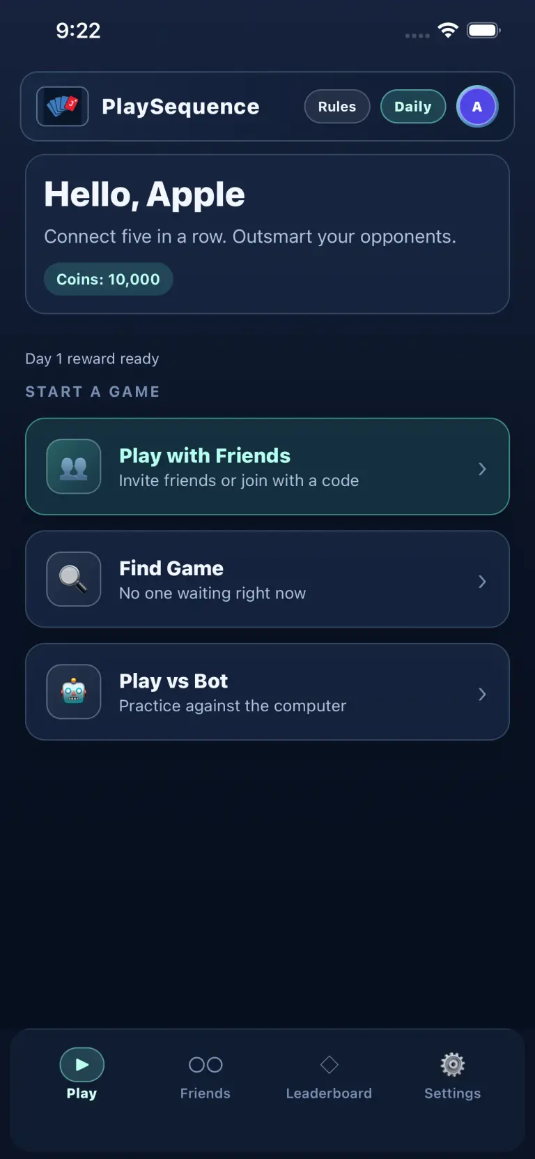 PlaySequence App Screenshot 2